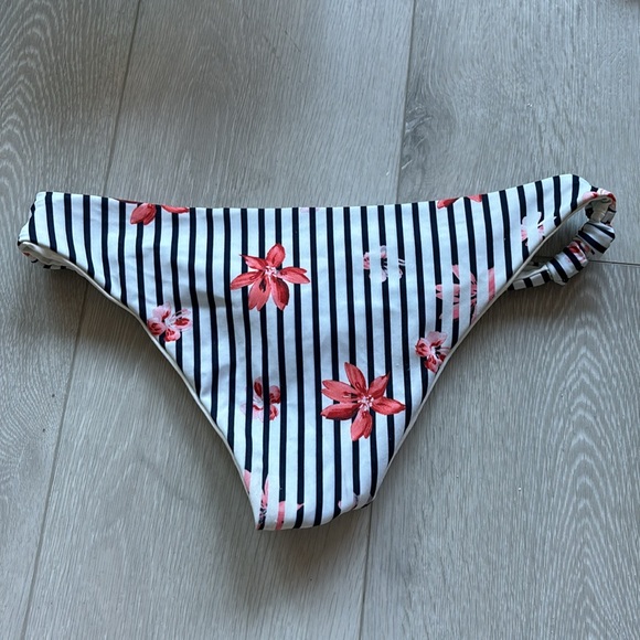 Lspace Sundrop Striped Floral Bikini Bottoms Sz Small - Picture 3 of 3